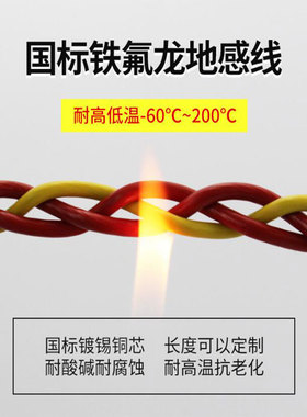 铁氟龙 高温200度UL32 28WG 2 2 22 20WG防火耐高温 地感线