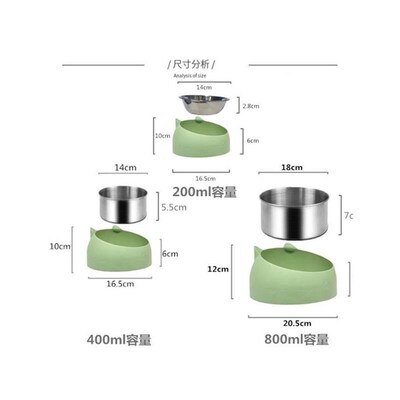 Cat Dog Bowl 15 Degrqees Raised Stainless Steel Cat Bowls Sa