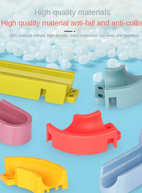 Baby Bath Toys DIY Marble Race Run Assembling Track Bathroom