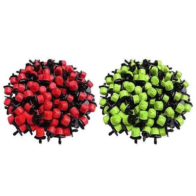 500Pcs 1/4 Inch Adjustable Drip Irrigation Sprinklers