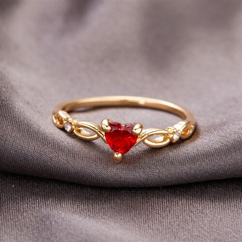 New Simple Heart Ring for Women Female Cute Romantic Finger