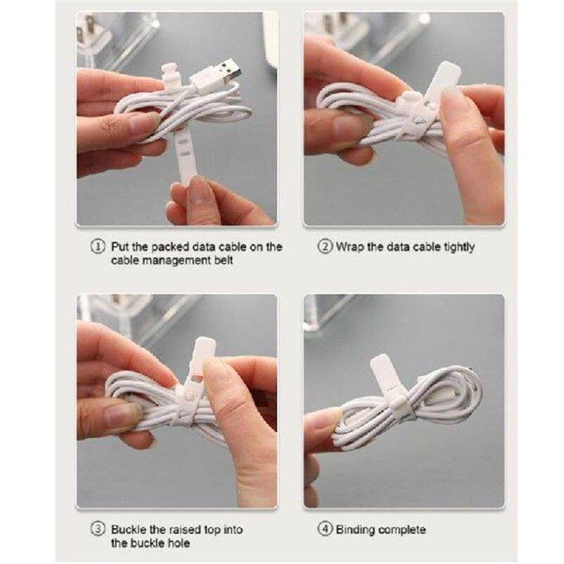 8 Grids Dustproof Storage Sorting Box Desktop Data Cable