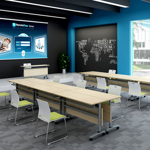 可折叠培训桌会议桌拼接人条形折叠桌长条办公桌培训班桌椅