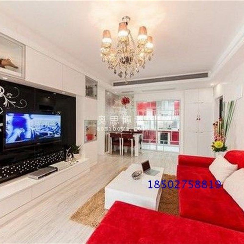 烤漆钢化玻璃电视餐厅背景墙桌面7字型艺术玻璃 红色底白花藤