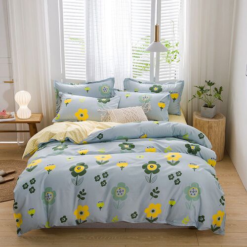 Skin-friendly Home Textile Simple Bedding Four-piece Bed She
