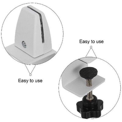2 Pcs Desktop Bezel Fixing Clip Partition Holder Office