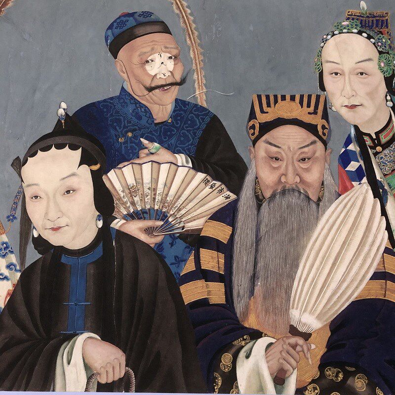沈蓉圃同光十三绝书画人物国画真迹艺术高清微喷仿古复制装裱装饰