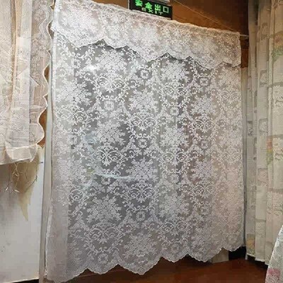Bedroom Curtain Nordic Style White Window Screen Solid Wood