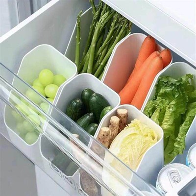 Refrigerator Organizer Bins Fridge Food Sort Storage Box Tra