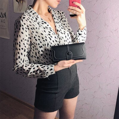 Many Departments Faux Suede Long Wallet Women Matte Leather