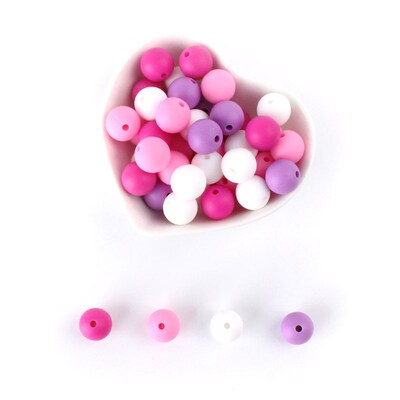 Keep&grow  12mm 10pc Silicone Beads Food Grade Silicone Baby