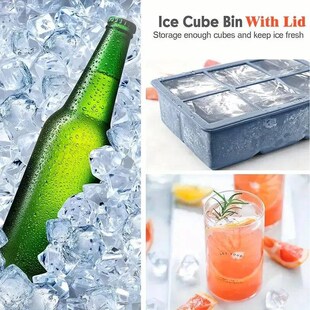 Flexible 1pc Tray With Cube sales Ice Cavity Lid Hot
