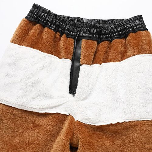 Foreign Trade Leather Pants For Men In Winter Plus Velvet Th
