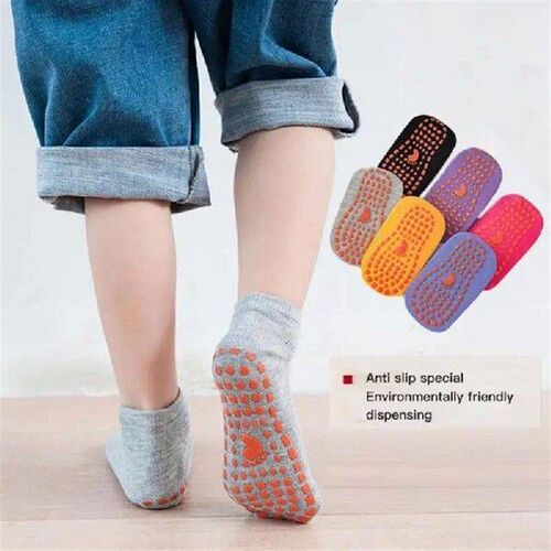 1Pair Women Yoga Socks Anti-slip Non Skid Ankle Socks With