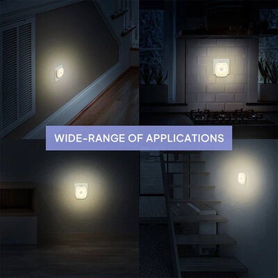 Night Light Motion Sensor EU Plug LED Lamps Childrens Night