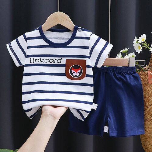 Kids Cool Boy Summer Clothes 2022 Thin Suit Baby Fashion Sho