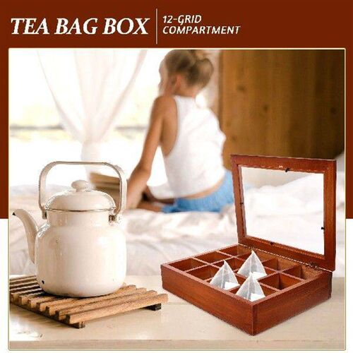 Decorative Tea Bag Storage Box Household Teabag Holder