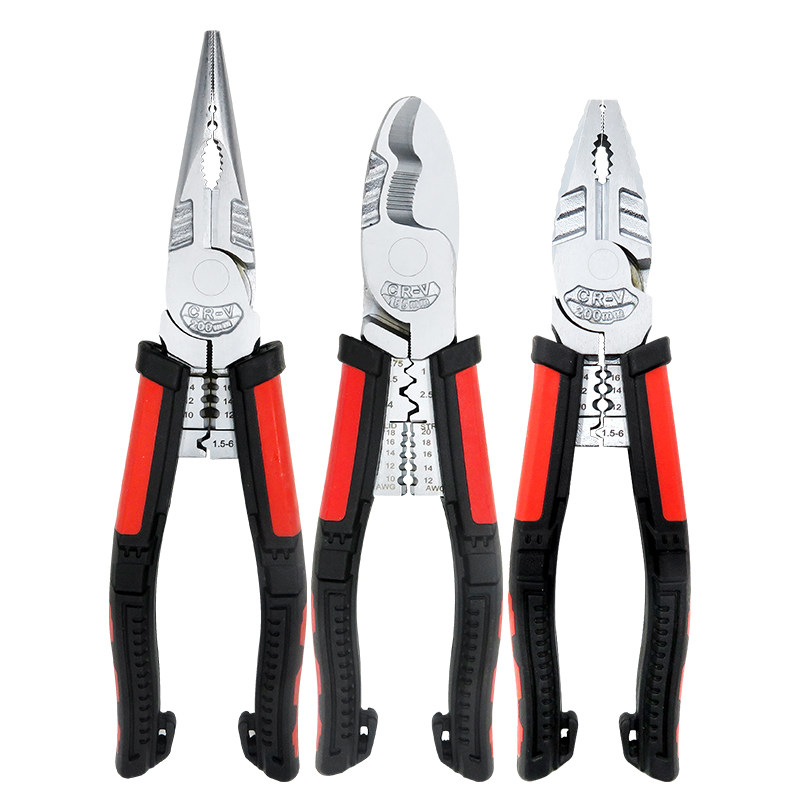 cvince7合一多功能钳子电工剥线钳钢丝钳斜口电缆扒皮工具尖嘴钳,电子/电工,智能插座,淘宝优惠券,粉丝福利购,淘宝优惠卷