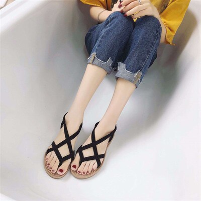 Fashion flat toe sandals summer new beach flat toe all-match
