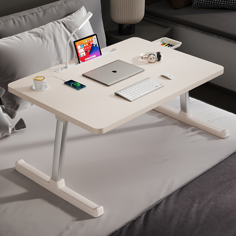 带台灯的床上小桌子可折叠学习桌儿童家用卧室飘窗小书桌可移动支,3C数码配件,笔记本膝上桌,淘宝优惠券,粉丝福利购,淘宝优惠卷