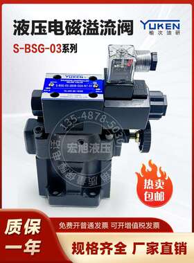 液压电磁溢流阀YUKEN榆次油研 S-BSG-03 D24/A240-N1-51 S-BSG-06