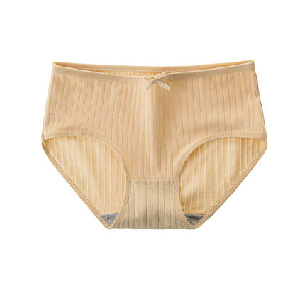 3PCS Womens Cotton Panties Sexy Underwear 10 Solid Panties