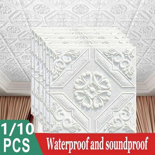 1/10pcs 3D Wall Stickers Self-adhesive Wallpaper Anti-collis