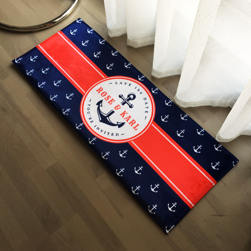 入户地中海风格船舵地垫 客厅卧室长条门垫浴室吸水防滑大地毯,居家布艺,家用脚垫,淘宝优惠券,粉丝福利购,淘宝优惠卷