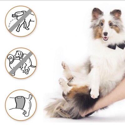 Dog Diaper Wrap Belly Band Pad For Male Pet Pee Training Wat