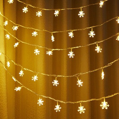 Christmas snow lights string led lights Flashing lights Stri