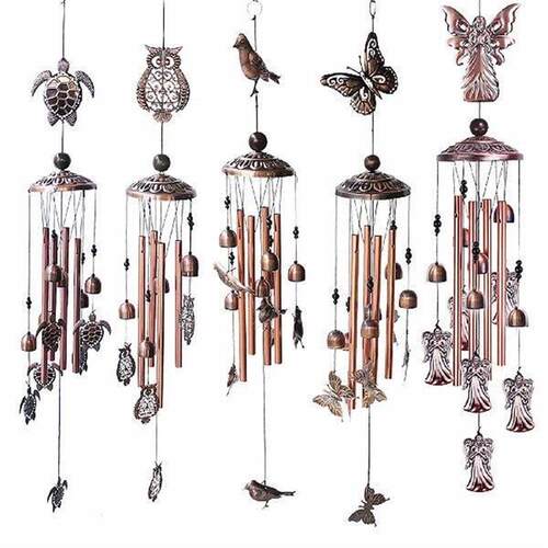 Animal Wind Chime Outdoor, Wind Bell Tubes Decoration for