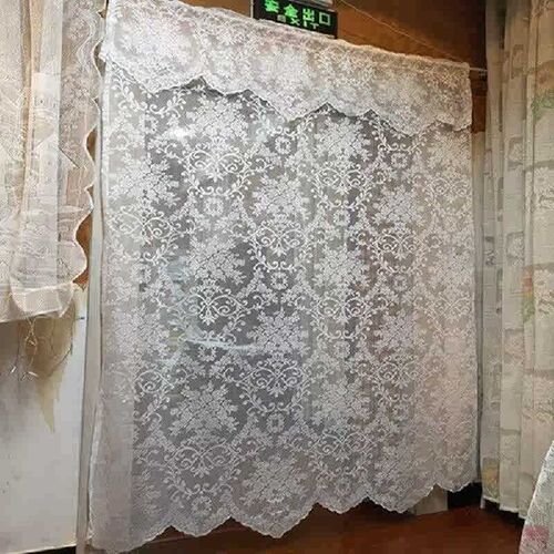 Bedroom Curtain Nordic Style White Window Screen Solid Wood