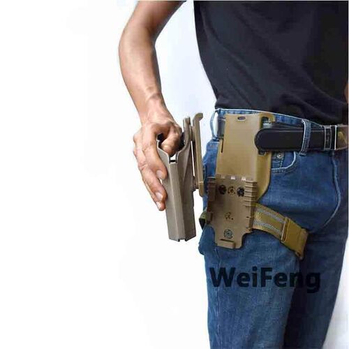 Tactical Drop Leg Band Strap QLS 19 22 Gun Holster Adapter f