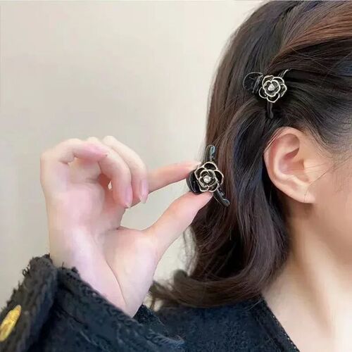 Lovely Small Flower Vintage Hair Claw Clips for Women Girls
