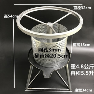 家用铁质手动榨油机小型猪油渣压油机油炸饼辣椒水果压榨机榨汁机