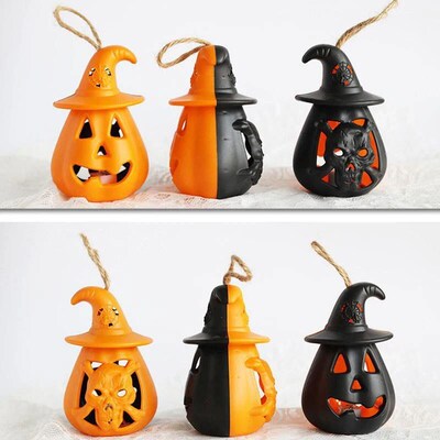 Halloween Pumpkin Lantern LED Night Light Kids Favors Haunte