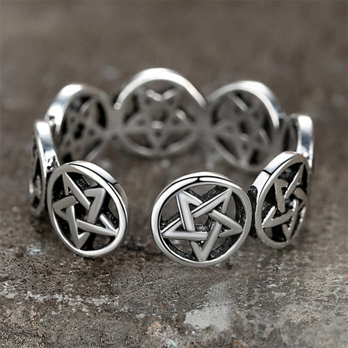 Punk Vintage Star Ring For Women Fashion Minimalist Zircon H