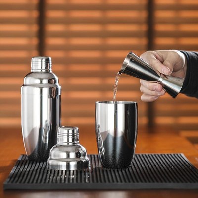 不锈钢调酒器酒吧三段式摇酒器鸡尾酒调酒杯雪克壶奶茶摇摇杯