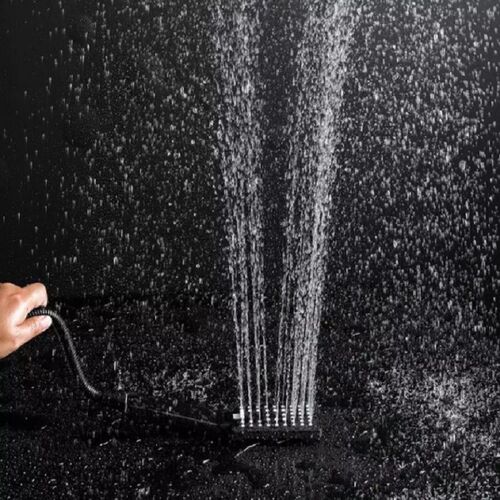 Hand held Shower Head Water Saving Black Bathroom Rainfall