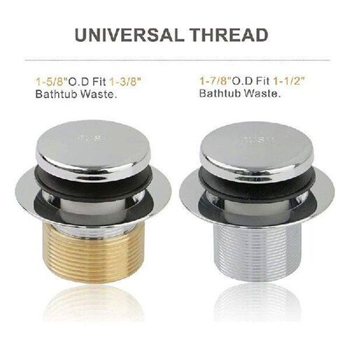 Chrome Tip Toe Bathtub Tub Drain Conversion Kit Assembly,