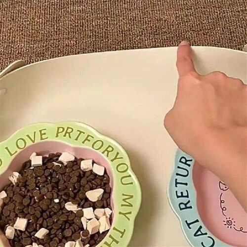 Pet Supplies PU Leather Pet Anti Spill Placemat Waterproof
