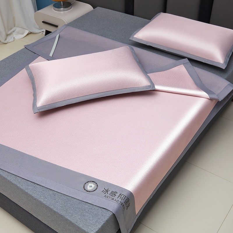 夏季少儿碳光冰丝凉席三件家用母婴可折叠机洗水洗宿舍空调席子,床上用品,冰丝席,淘宝优惠券,粉丝福利购,淘宝优惠卷