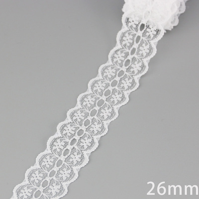 (5 yards/roll) white Lace ribbon fabric Webbing Decoration L
