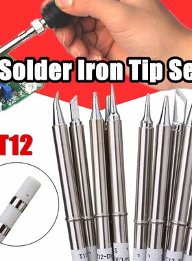 Drillpro 10pcs T12 Soldering Iron Tips Set Soldering Alloy I