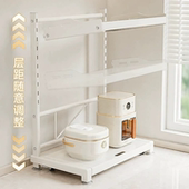 厨房家用微波炉可抽拉置物架调味料架多功能电器烤箱电饭煲收纳架