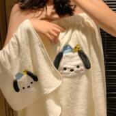 浴巾风高颜值魔术贴浴裙宿舍三件套学生一体吸水可穿浴巾