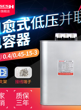 BZMJ/BSMJ0.4/0.45-15-3自愈式并联电力电容器400V无功补偿15Kvar