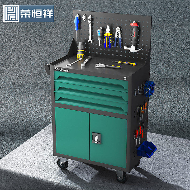 工具车汽修移动推车工具柜多功能车间维修车铁皮工具箱五金工作台