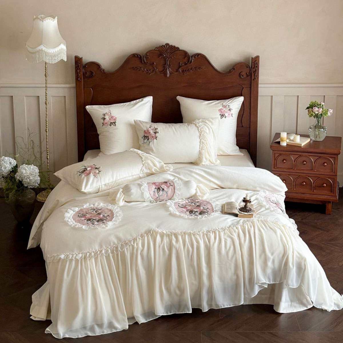 法式100支长绒棉四件套纯棉全棉蕾丝公主风床单被套家纺床上用品4,3C数码配件,其它配件,淘宝优惠券,粉丝福利购,淘宝优惠卷
