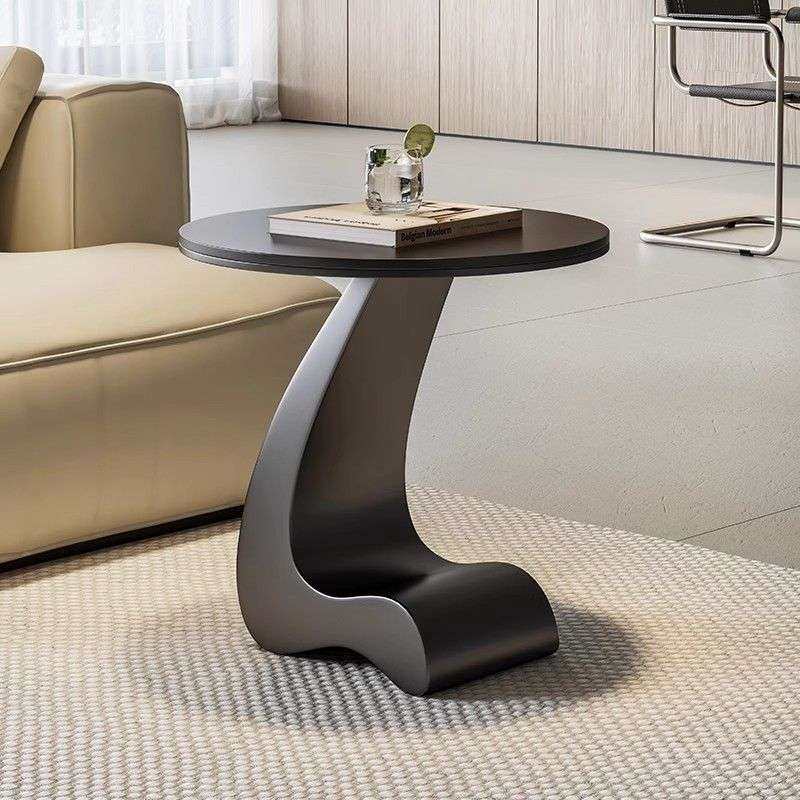 客厅轻奢艺术沙发边几阳台小圆桌岩板小茶几桌设计感创意角几极简,3C数码配件,其它配件,淘宝优惠券,粉丝福利购,淘宝优惠卷